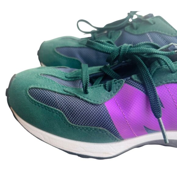 New Balance 327 Youth's Size 6 Nightwatch Green Violet Athletic Shoes - Picture 12 of 13